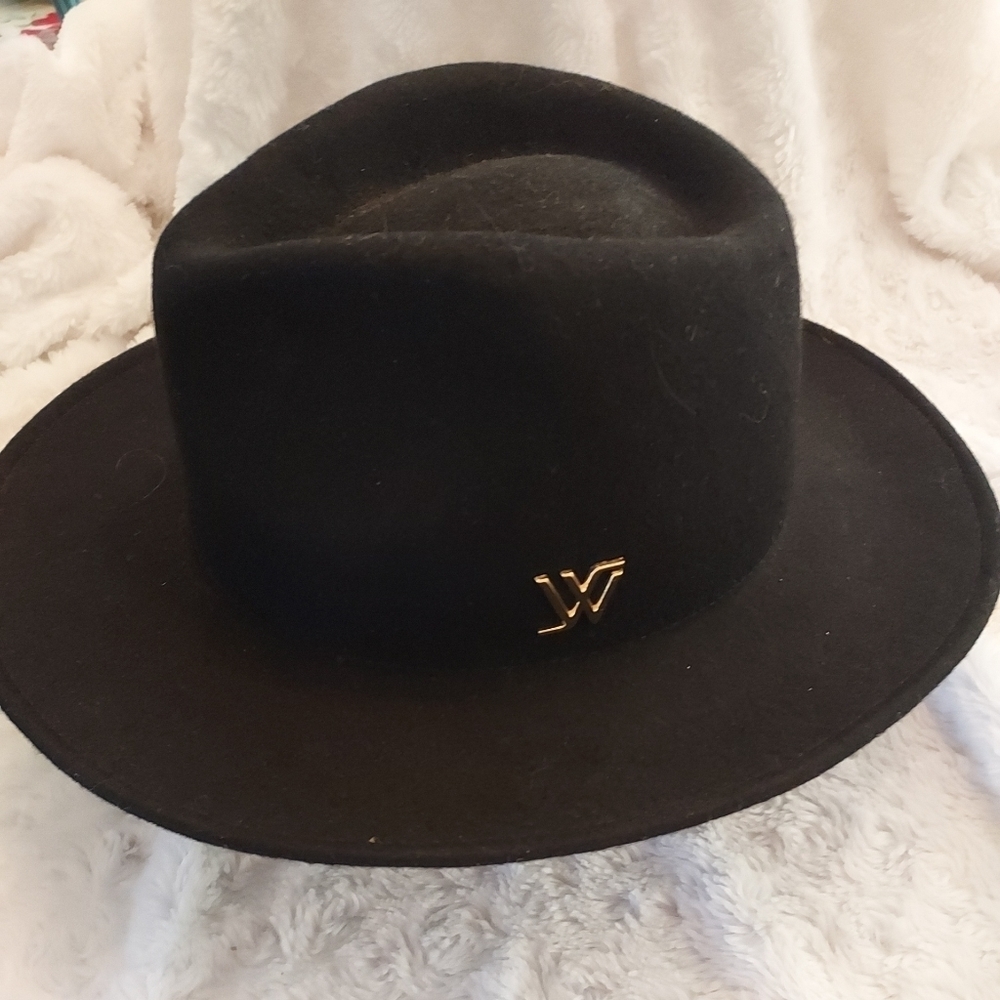 Womens hat Fedora 100% Wool one size black